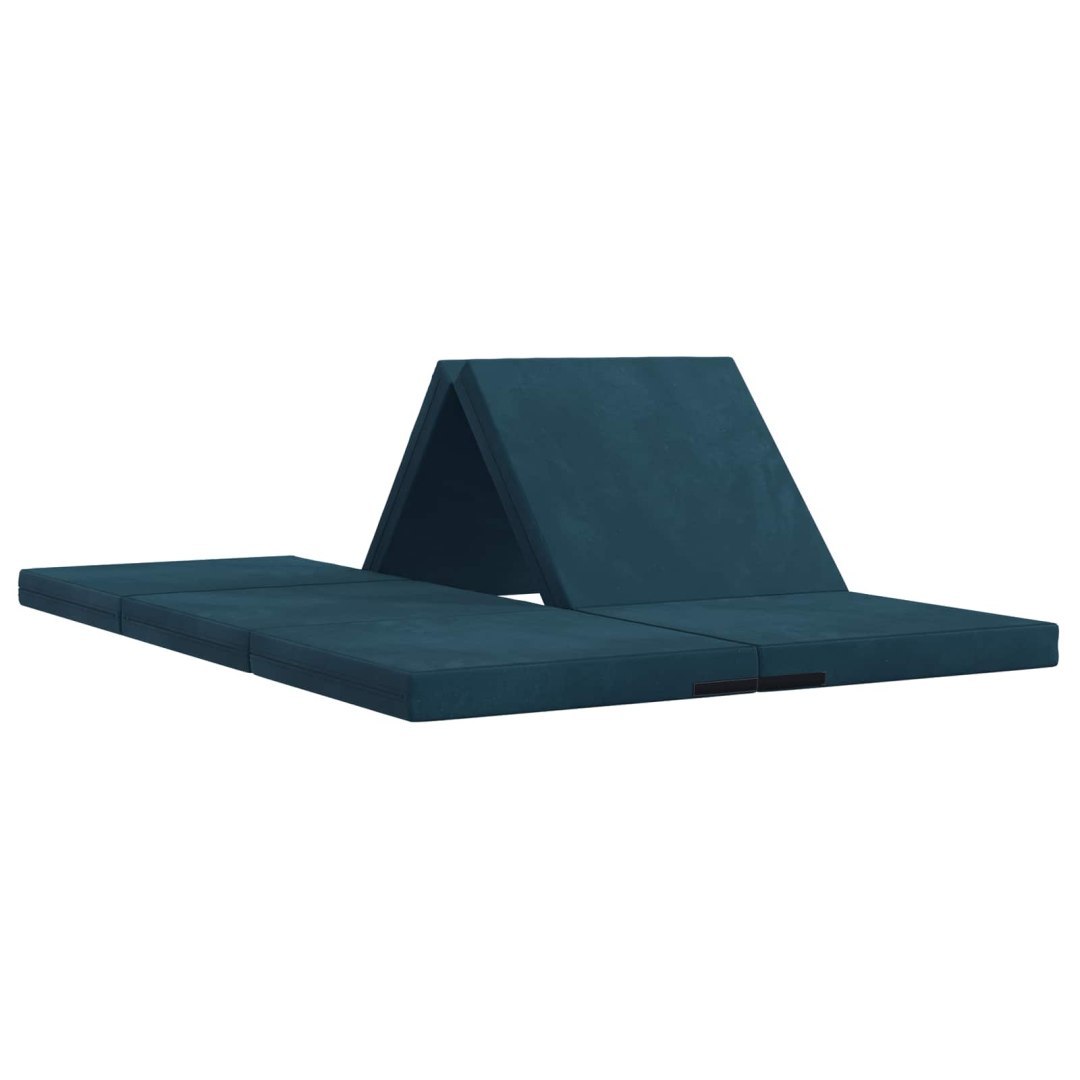 Składana Sofa Łóżko 70 x 67 x 48 cm niebieski