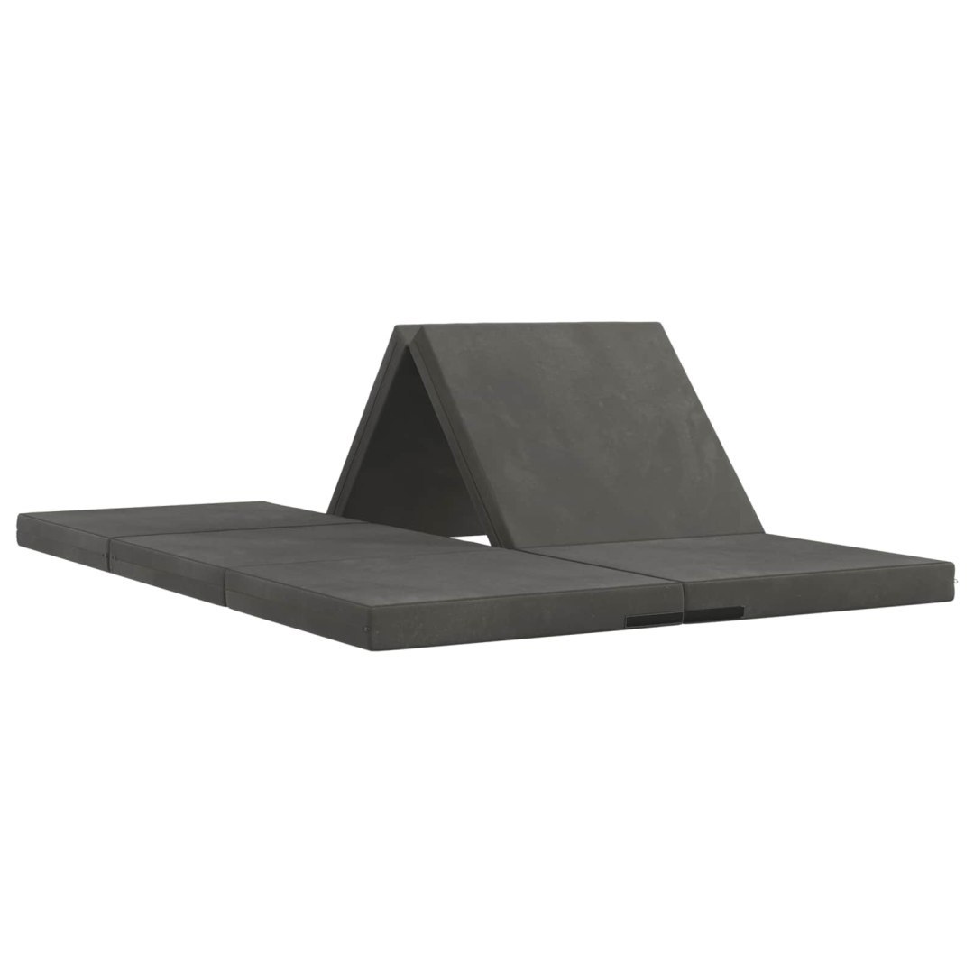 Składana Sofa Łóżko 70 x 67 x 48 cm ciemnoszary