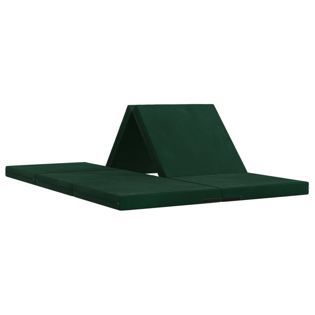 Składana Sofa Łóżko 70 x 67 x 48 cm Ciemnozielony