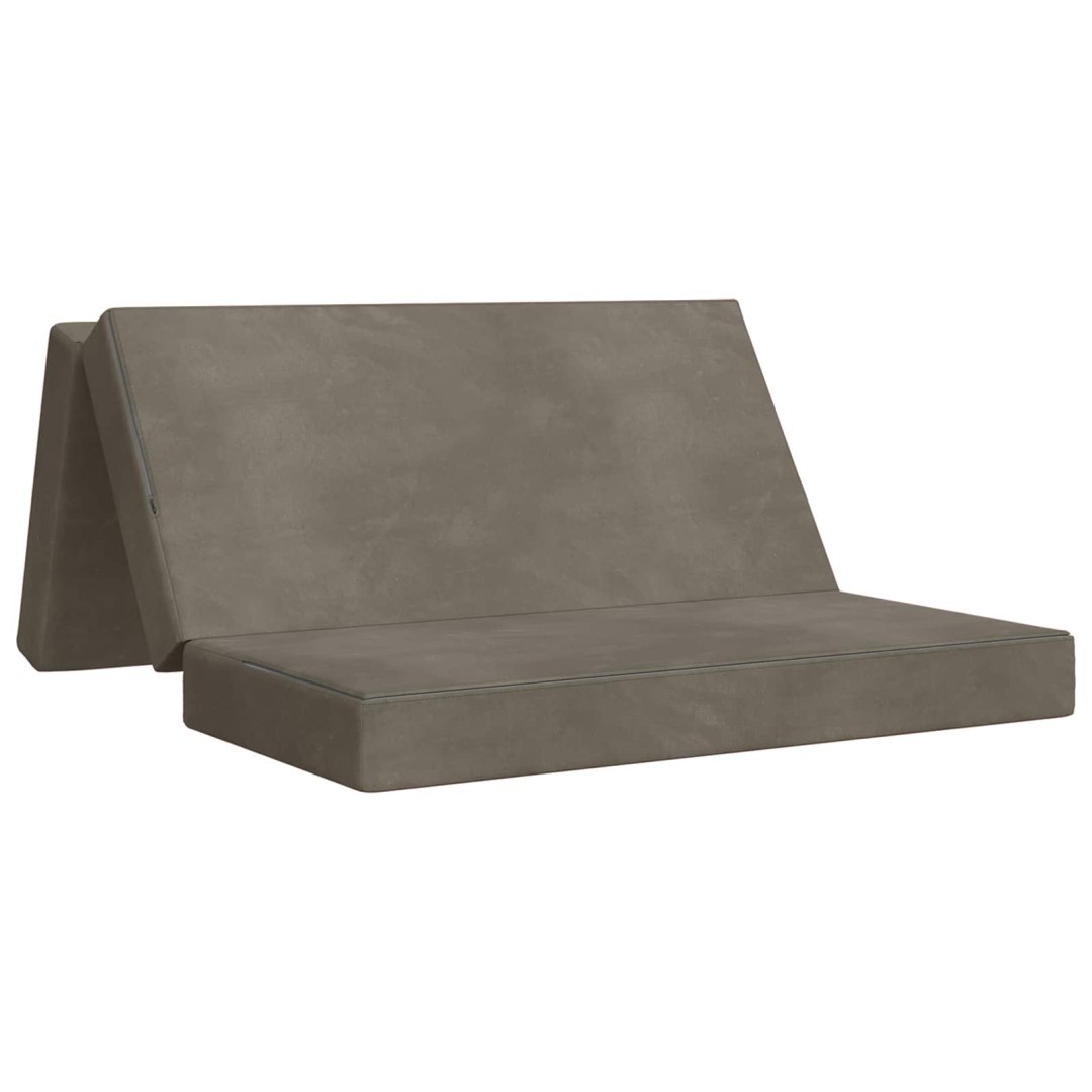 Składana Sofa Łóżko 160 x 67 x 45 cm jasnoszary