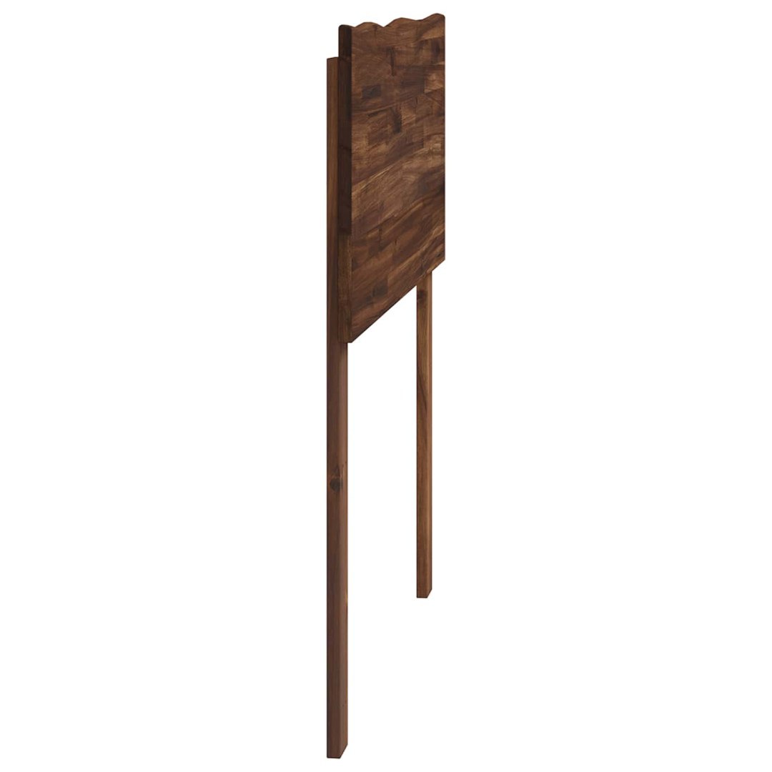 Zagłówek z naturalnym brzegiem ROSTOCK Ciemny brąz 80 cm