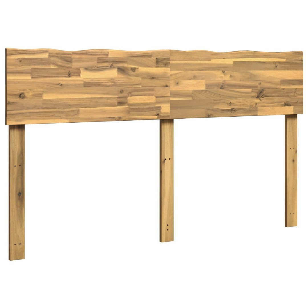 Zagłówek z naturalnym brzegiem ROSTOCK Biały 160 cm