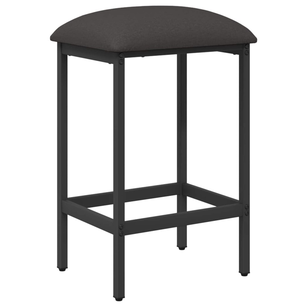 Stołek barowy ciemnoszary 40 x 32 x 64 cm Drewno inżynieryjne