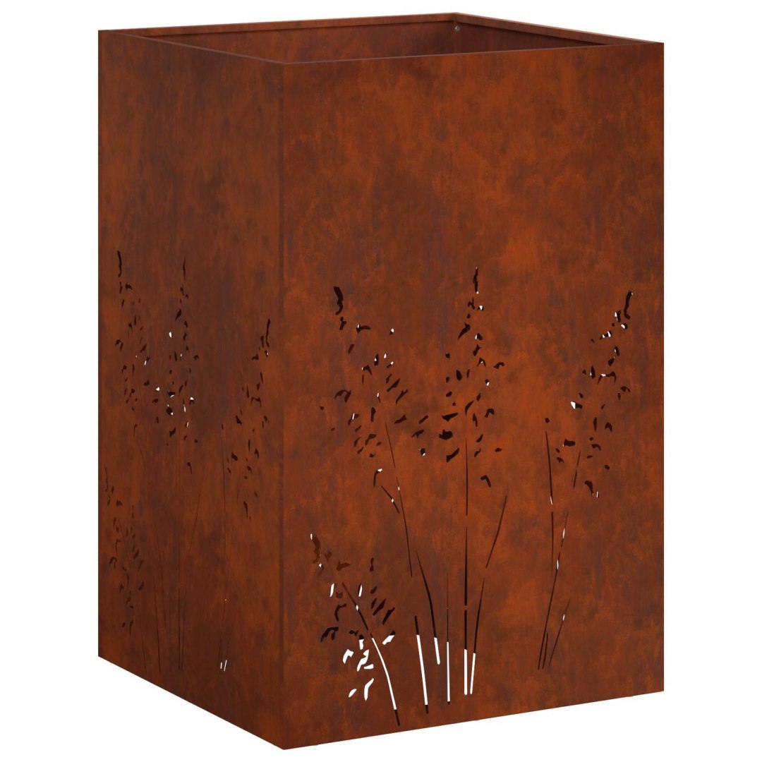 Doniczka ogrodowa Rdzawy 50 x 50 x 75 cm Stal kortenowska
