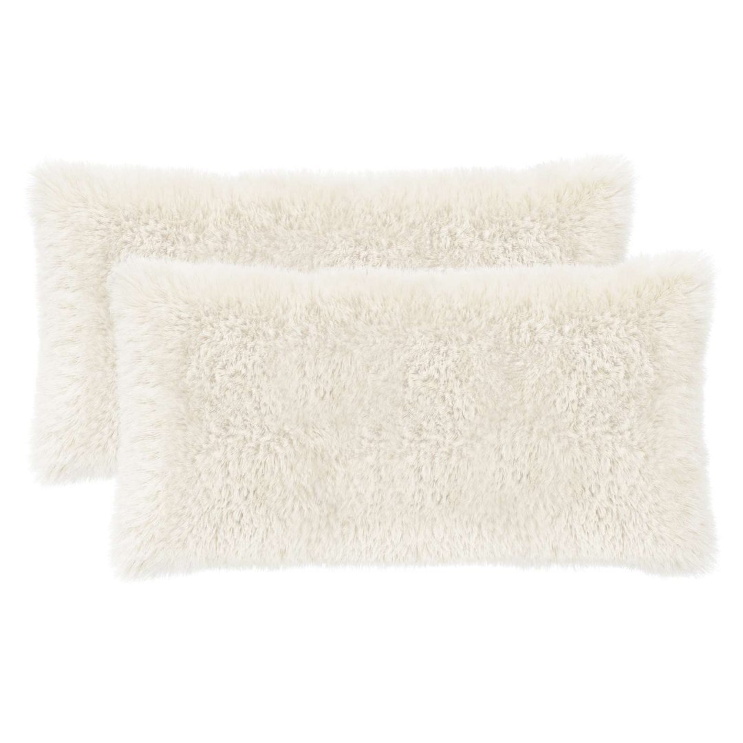 Poduszka z poduszką HEERLEN 2 szt. Biały Fleece PV