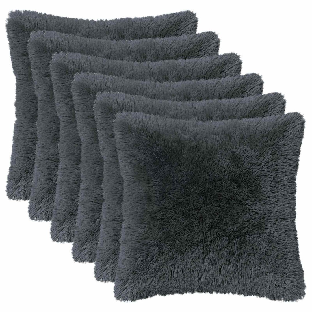 Poduszka z poduszką HEERLEN 6 szt. antracytowy Fleece PV