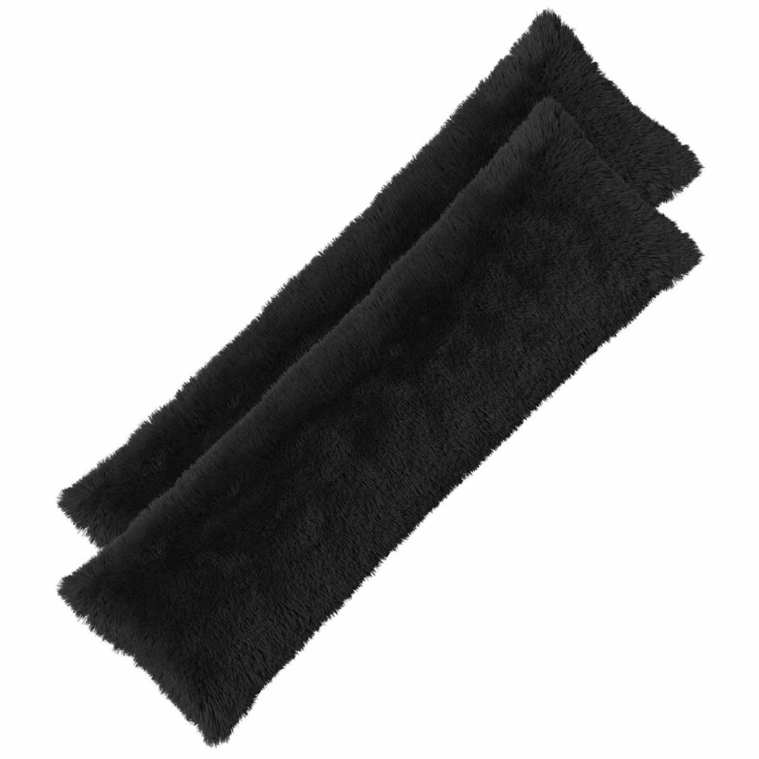 Poduszka z poduszką HEERLEN 2 szt. Czarny Fleece PV