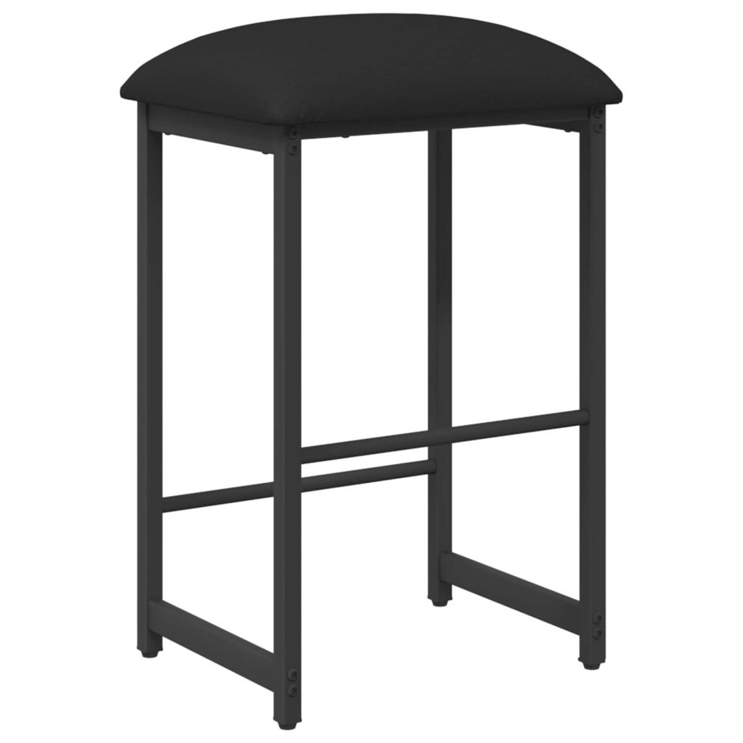 Stołek barowy Czarny 40 x 32 x 64 cm Drewno inżynieryjne