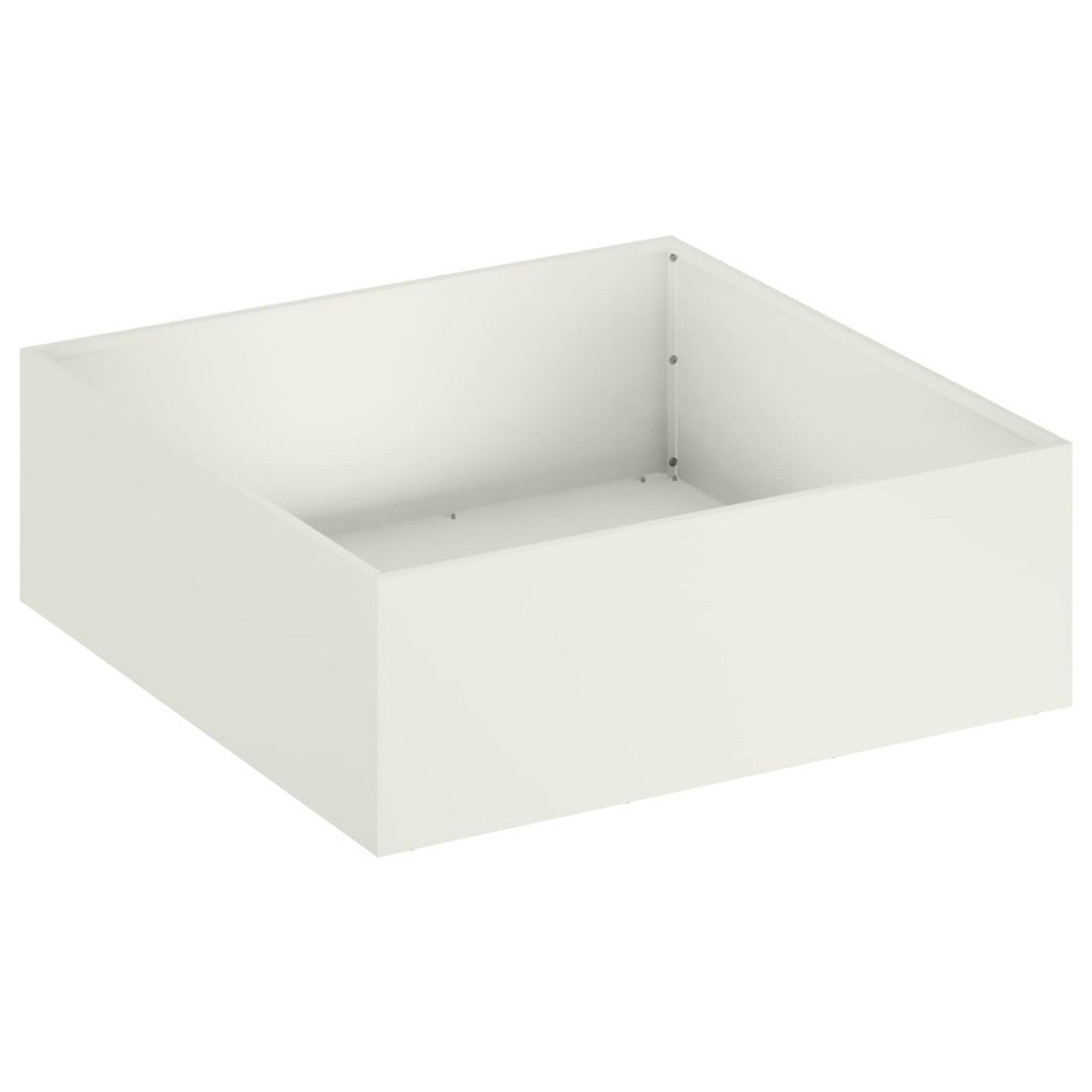 Doniczka ogrodowa Biały 60 x 60 x 20 cm Stal zimnogięta