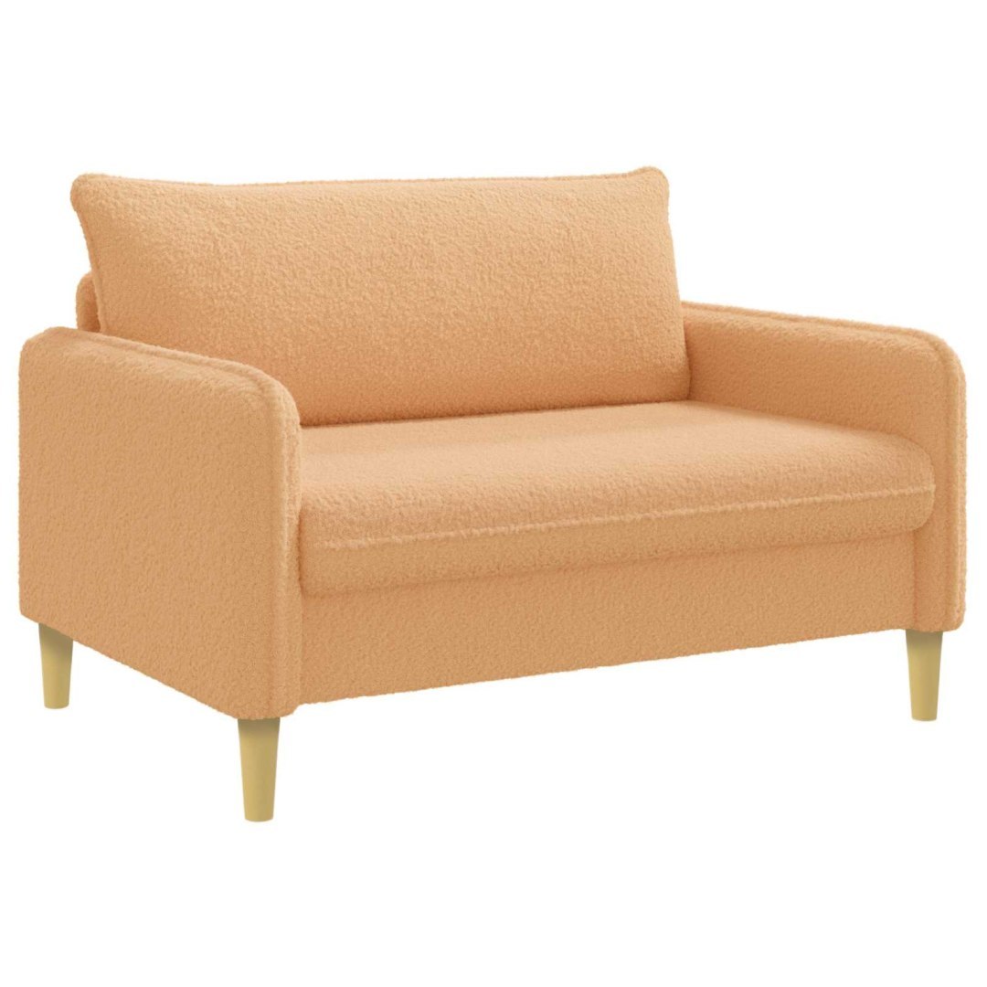 Fotel XXL Beżowy Bouclé