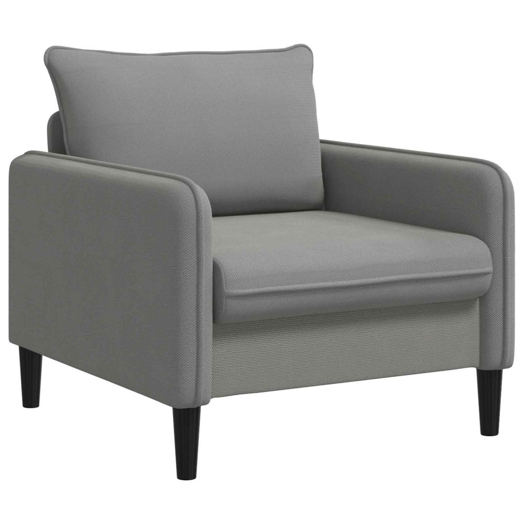 Fotel XL ciemnoszary Welur