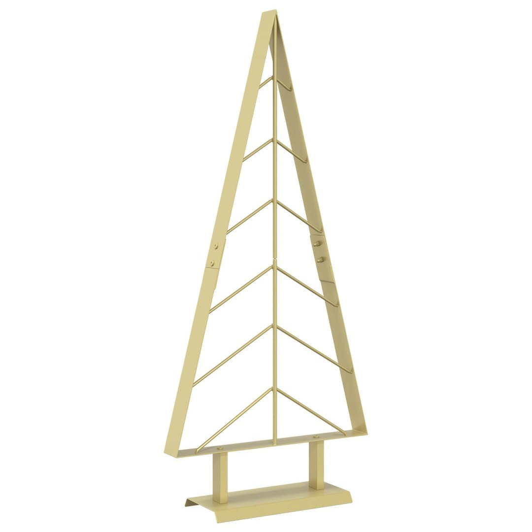 Metalowa choinka ze stojakiem KUOPIO 90 cm Stal złoty