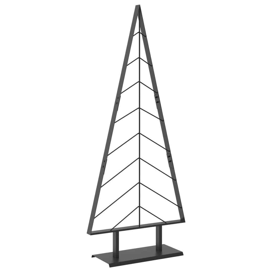 Metalowa choinka ze stojakiem KUOPIO 150 cm Stal Czarny