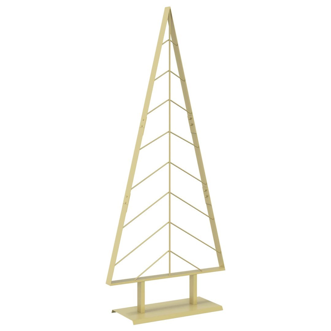 Metalowa choinka ze stojakiem KUOPIO 150 cm Stal złoty