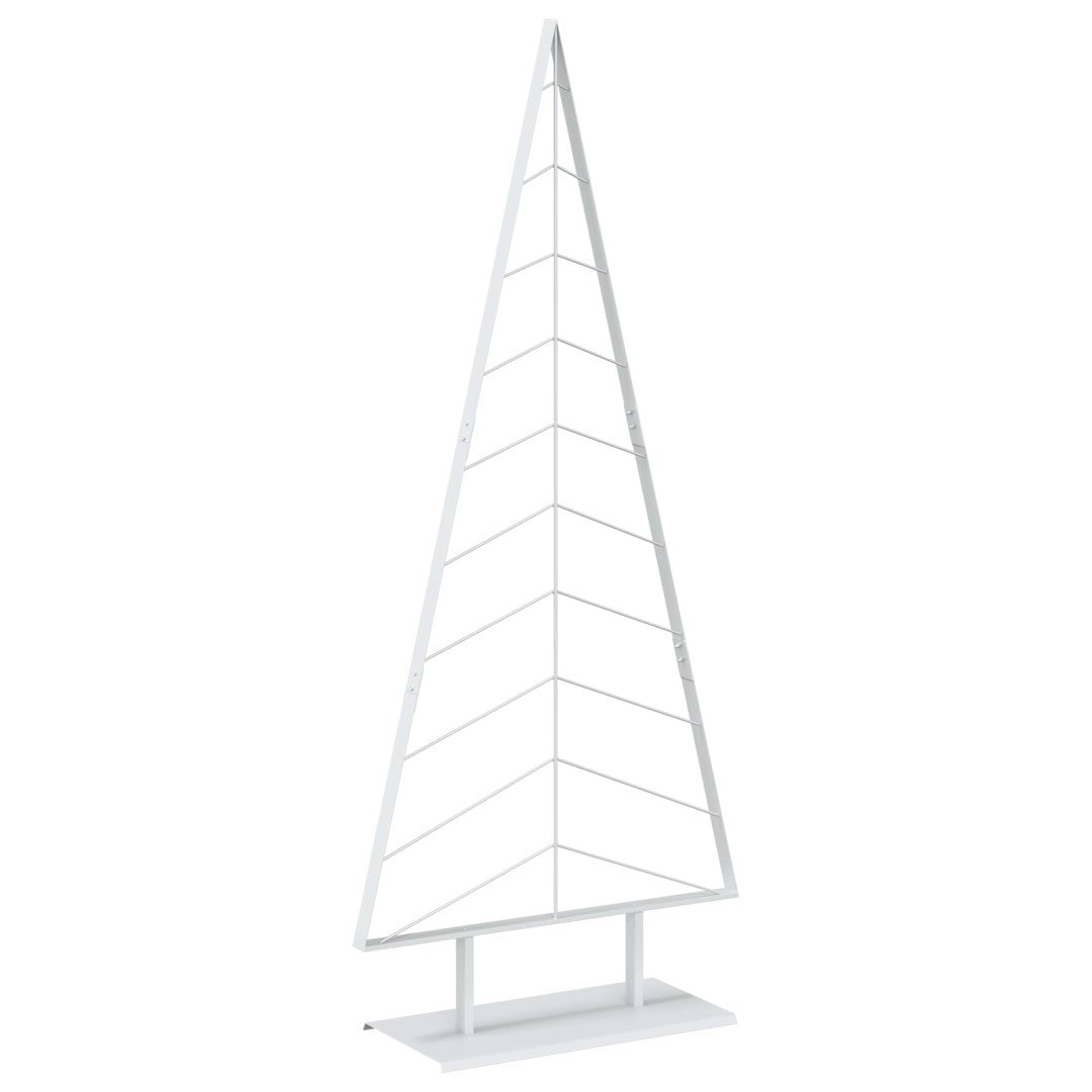 Metalowa choinka ze stojakiem KUOPIO 210 cm Stal Biały