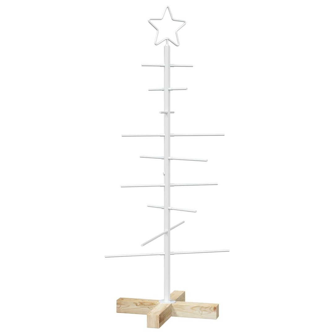 Metalowa choinka ze stojakiem KUOPIO 90 cm Stal Biały