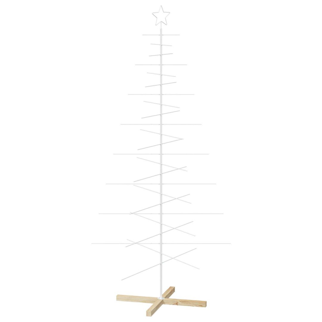 Metalowa choinka ze stojakiem KUOPIO 210 cm Stal Biały