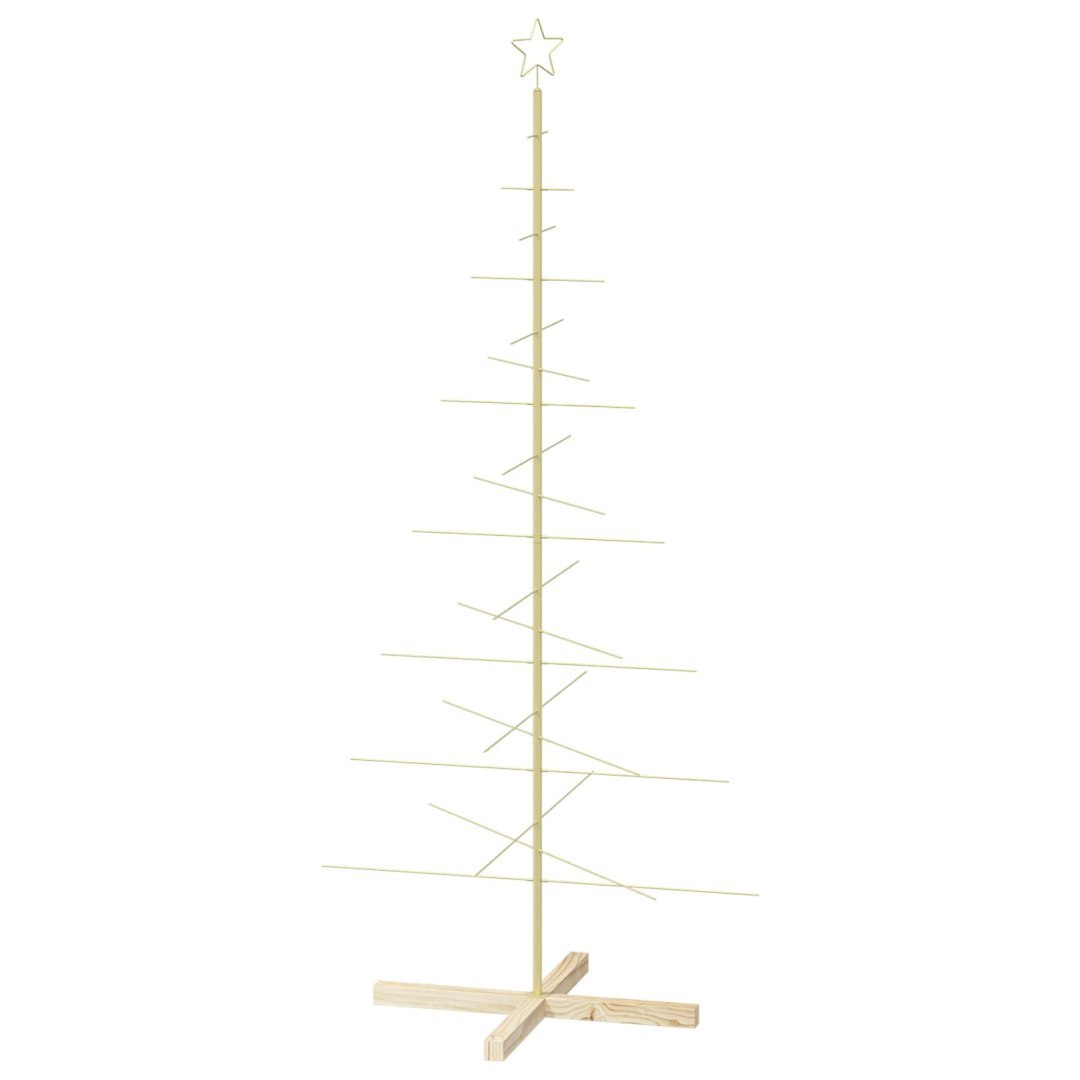 Metalowa choinka ze stojakiem KUOPIO 180 cm Stal złoty