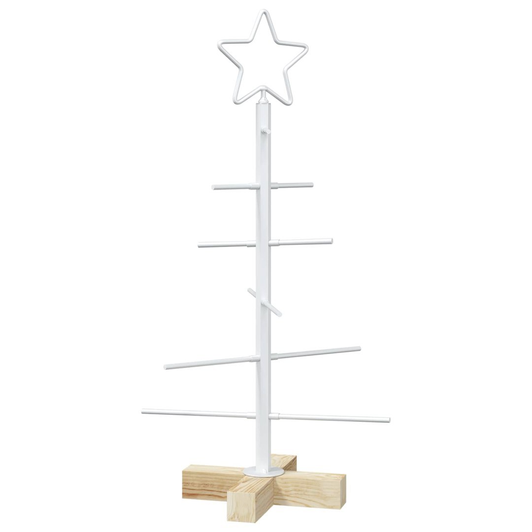 Metalowa choinka ze stojakiem KUOPIO 60 cm Stal Biały
