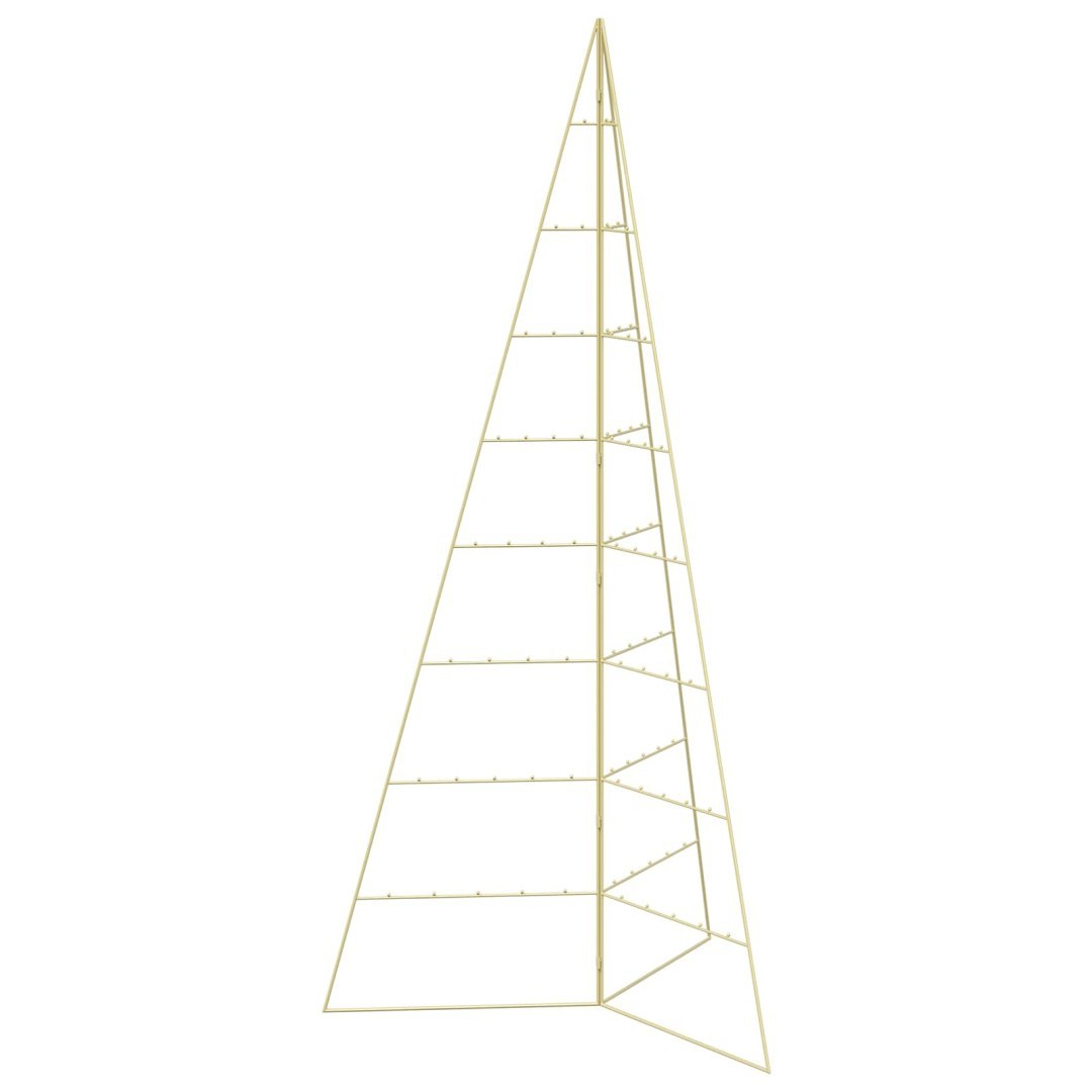 Metalowa choinka ze składanym stojakiem KUOPIO 210 cm Stal