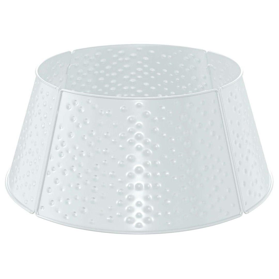 Osłona pod choinkę W kształcie stożka Biały Ø 62 x 25 cm Stal