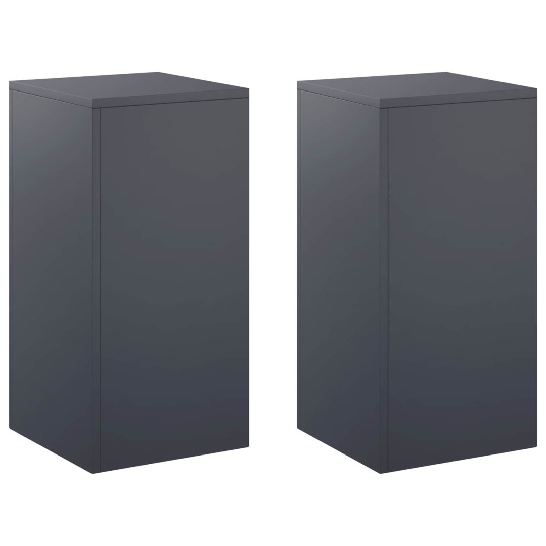 Stojak na rośliny 2 pcs antracytowy 30 x 30 x 60 cm