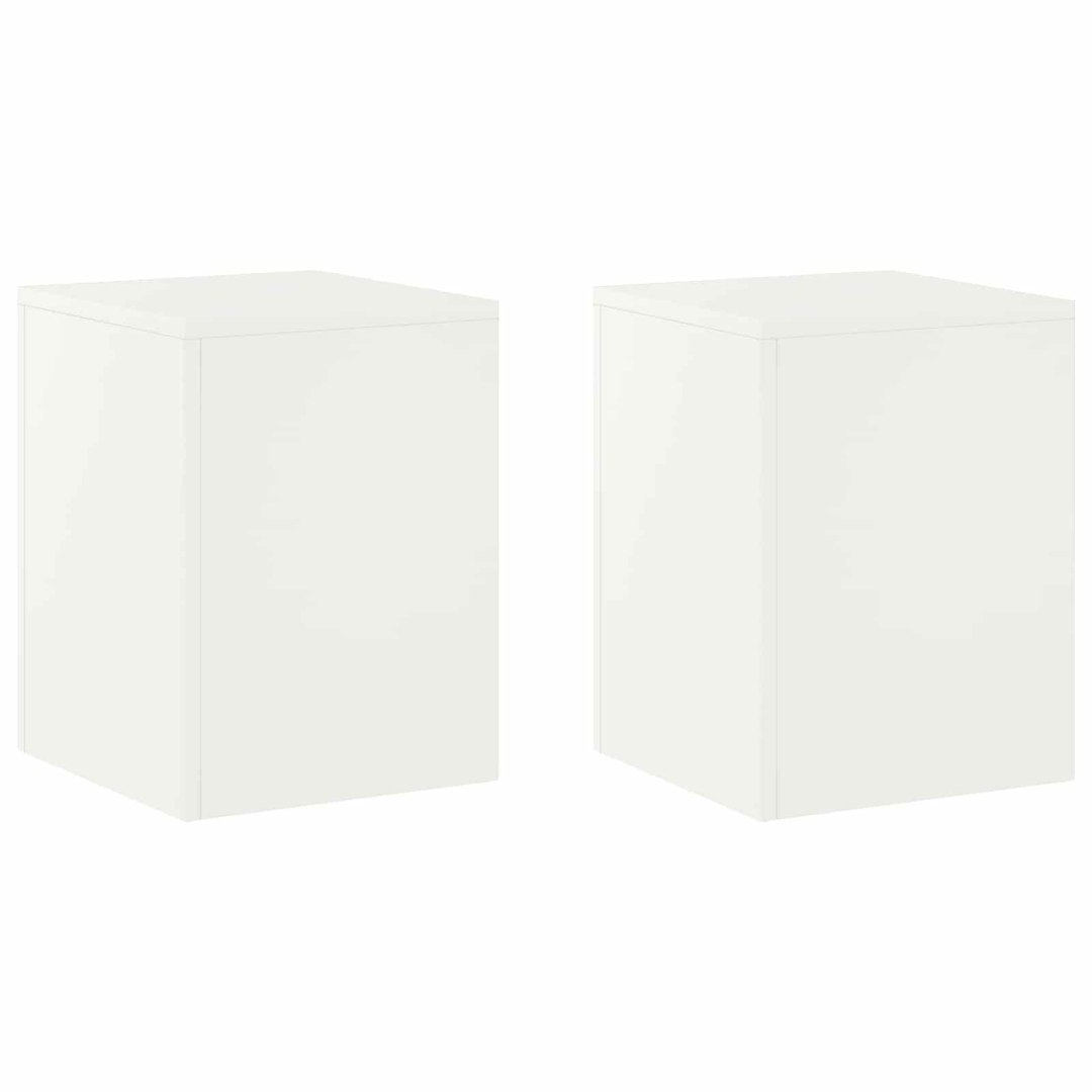 Stojak na rośliny 2 pcs Biały 30 x 30 x 40 cm Stal