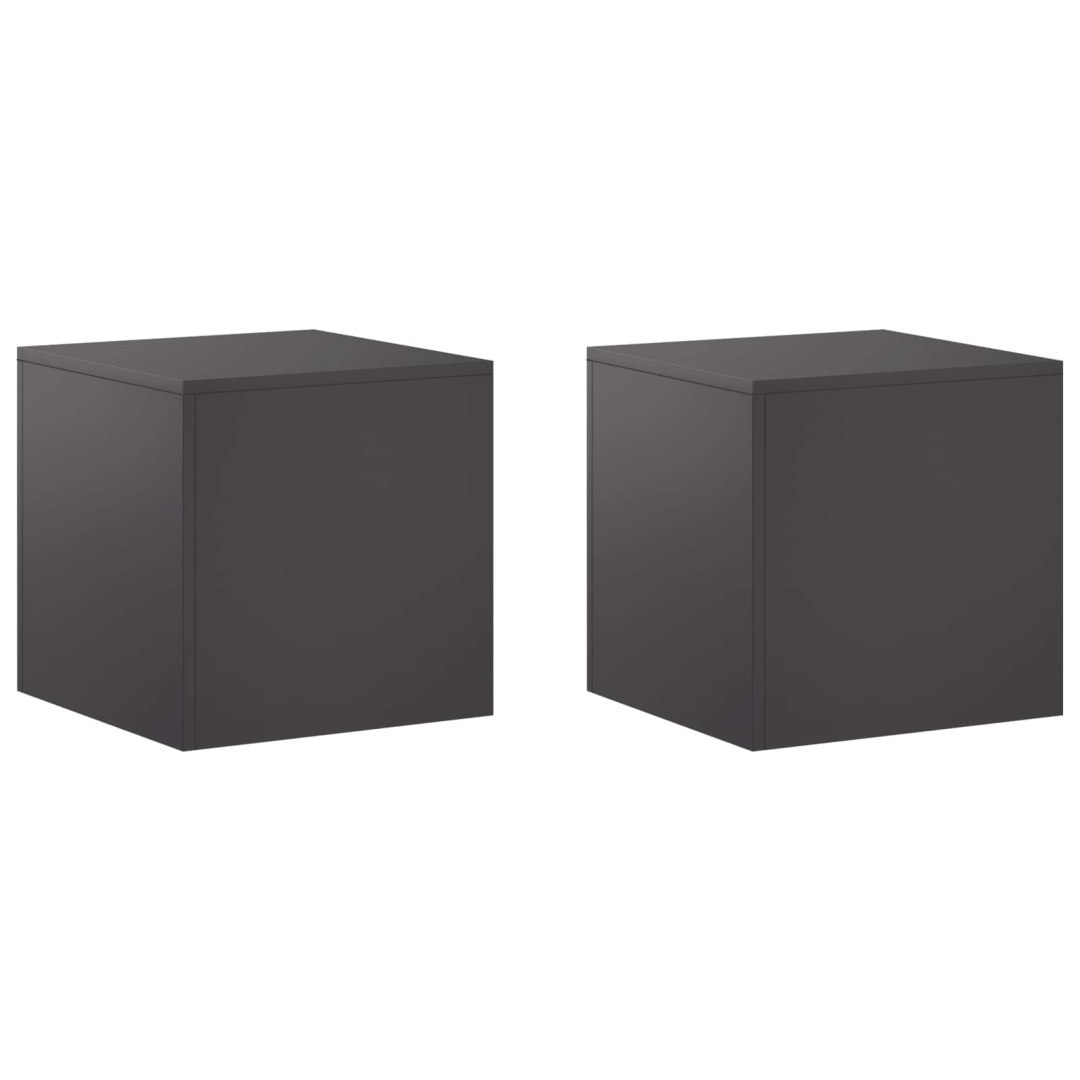 Stojak na rośliny 2 pcs Czarny 40 x 40 x 40 cm Stal