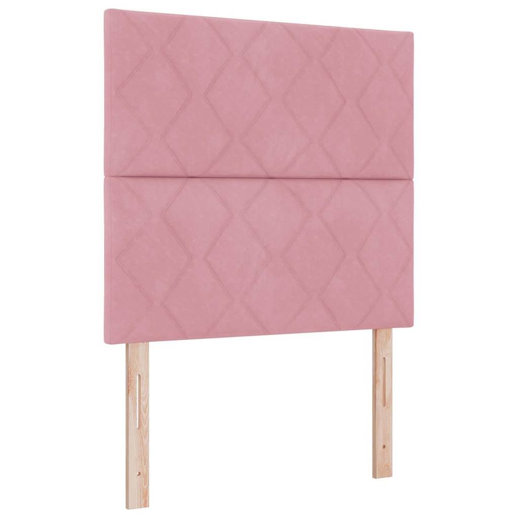 Zagłówek Różowy 100 cm Aksamit