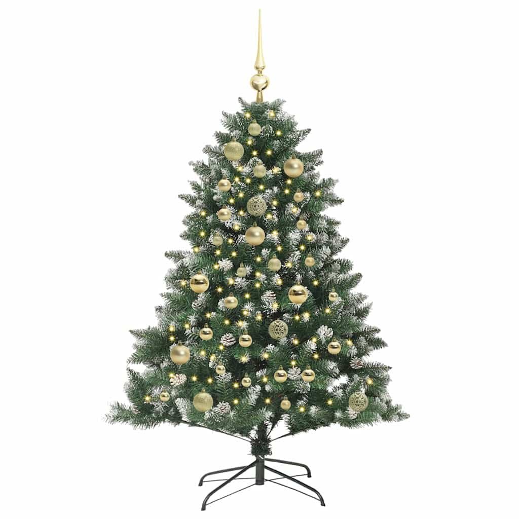 Sztuczna choinka Zielony 120 cm PVC, plastik i stal