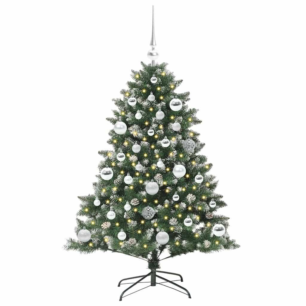 Sztuczna choinka Zielony 120 cm PVC, plastik i stal