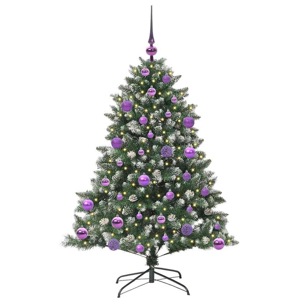 Sztuczna choinka Zielony 120 cm PVC, plastik i stal