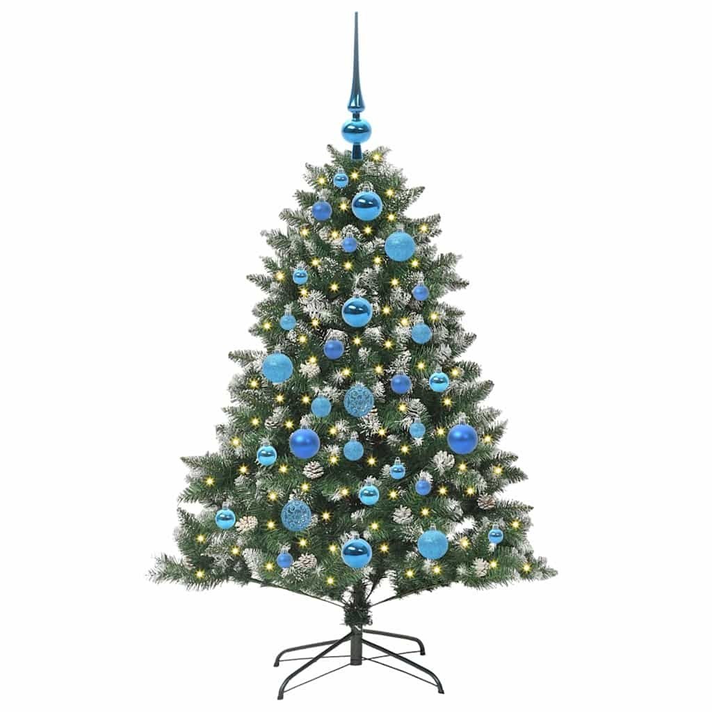 Sztuczna choinka Zielony 120 cm PVC, plastik i stal