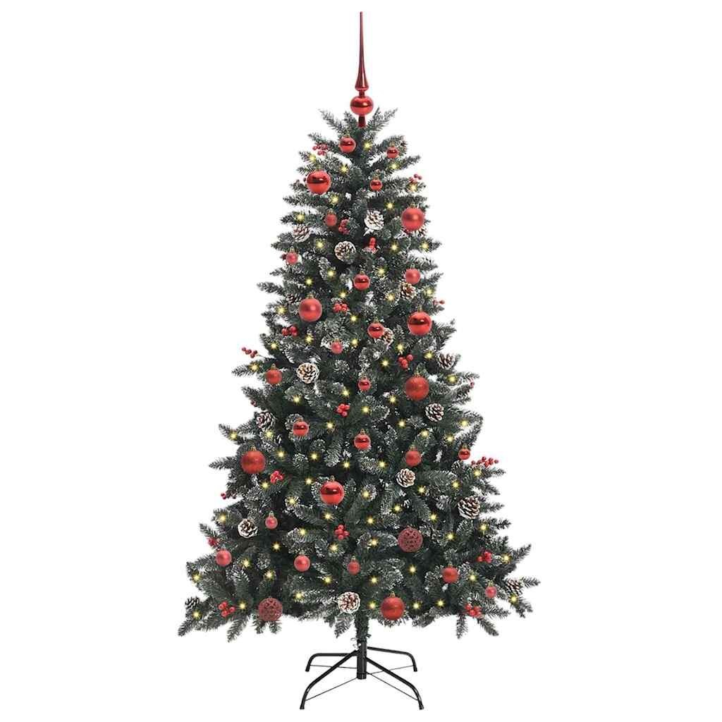 Sztuczna choinka Zielony 150 cm PVC, plastik i stal