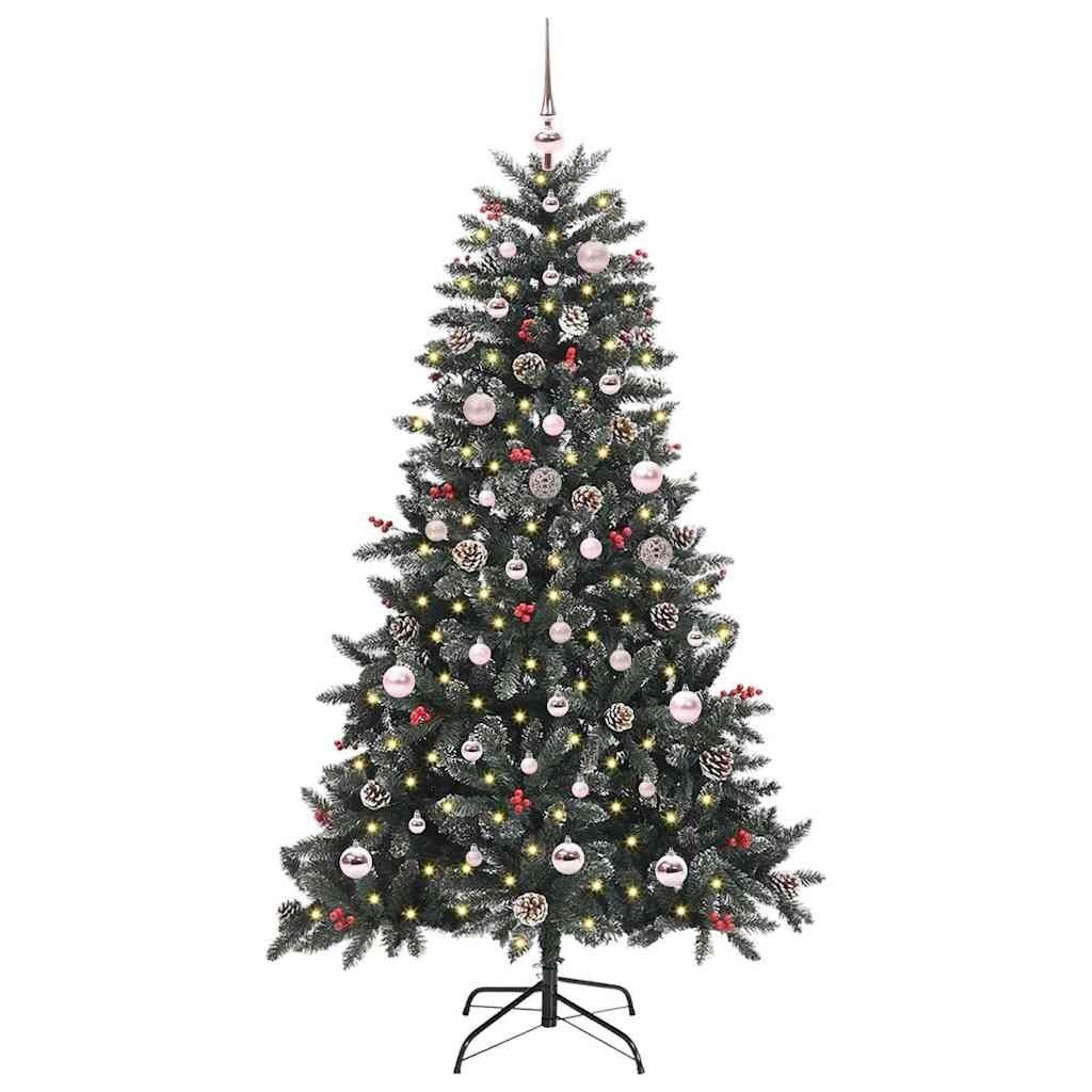 Sztuczna choinka Zielony 150 cm PVC, plastik i stal