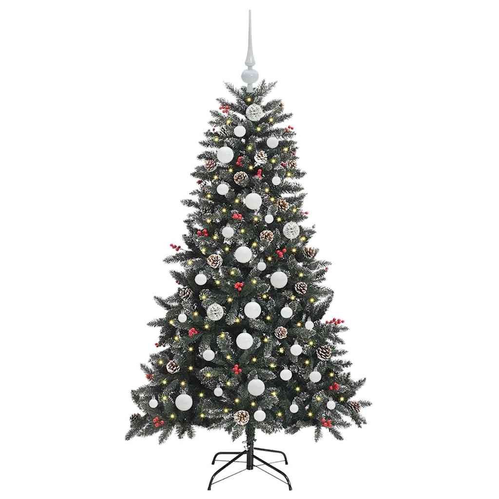 Sztuczna choinka Zielony 150 cm PVC, plastik i stal