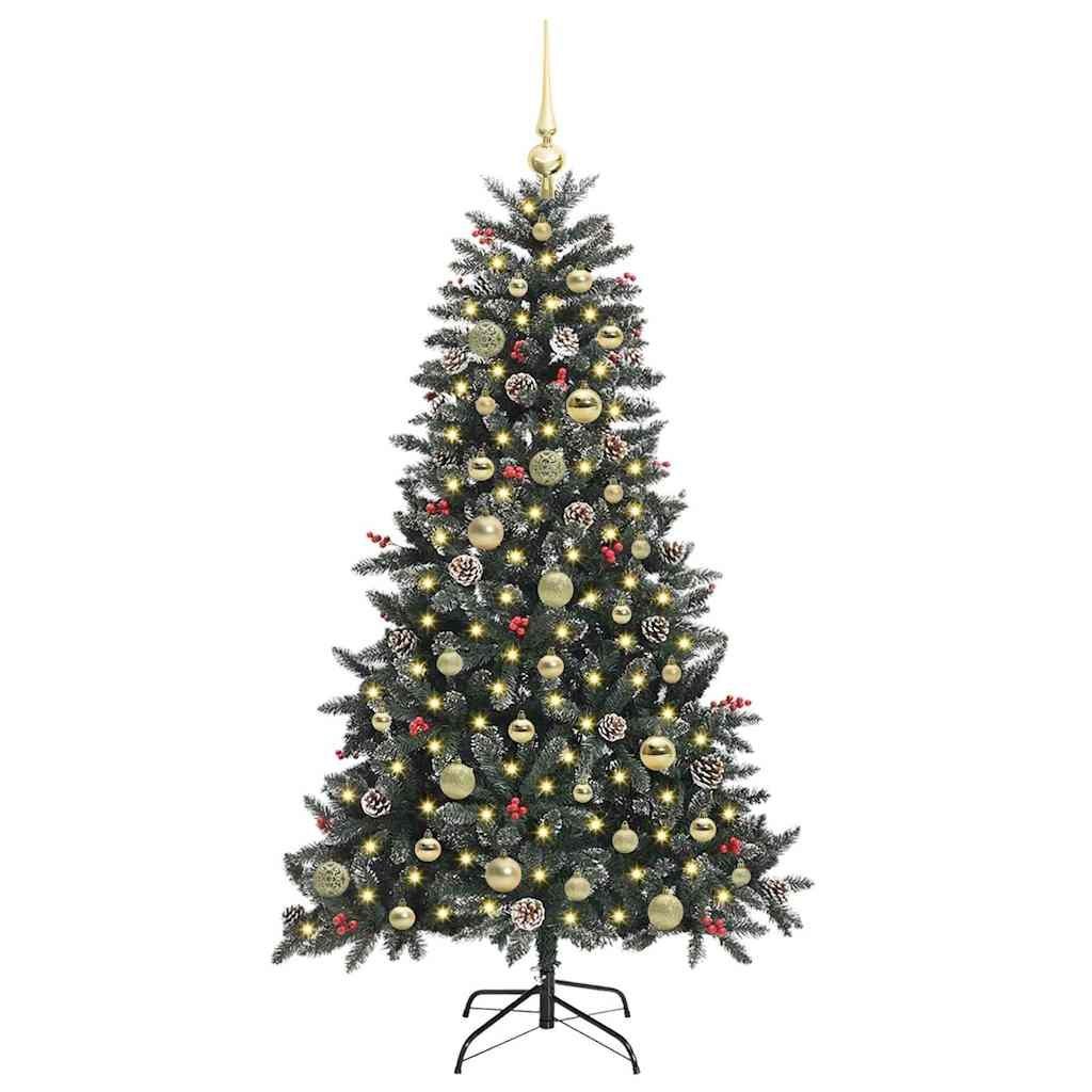 Sztuczna choinka Zielony 150 cm PVC, plastik i stal