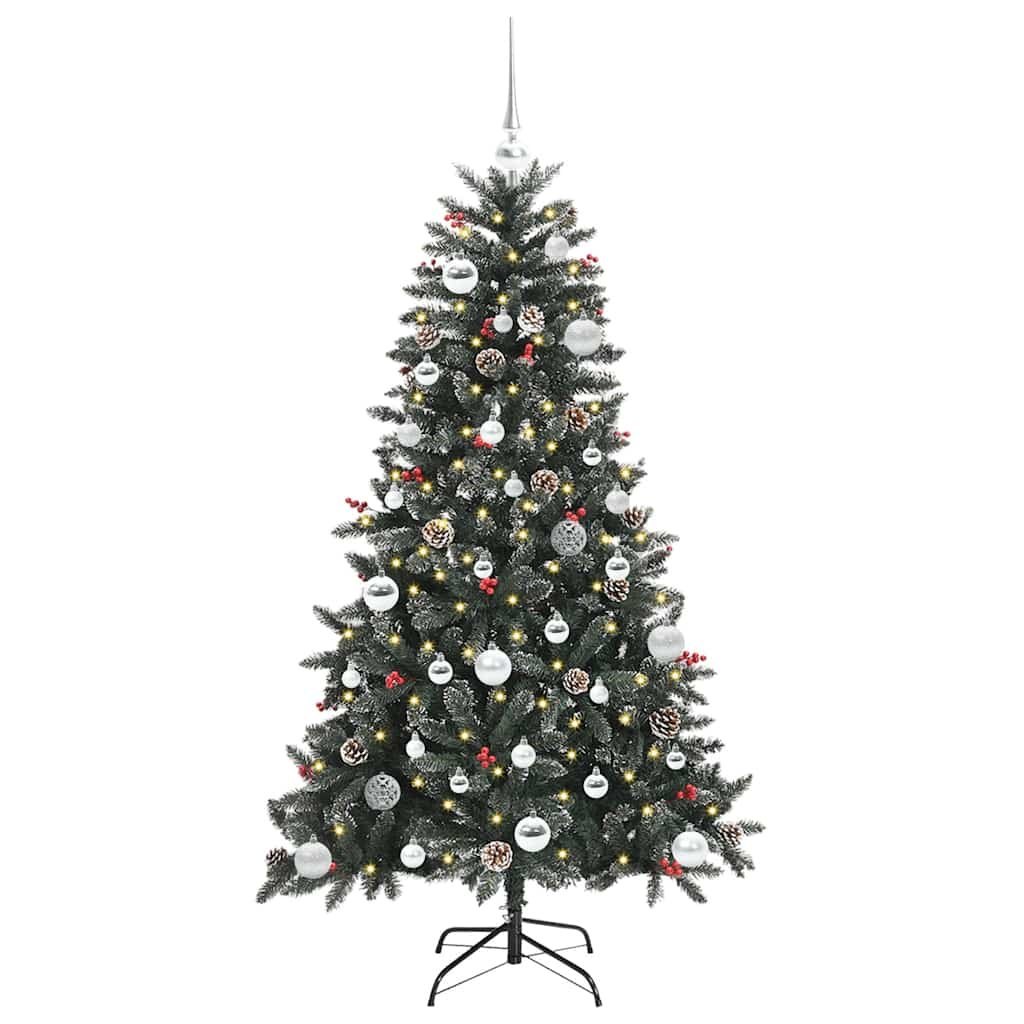 Sztuczna choinka Zielony 150 cm PVC, plastik i stal