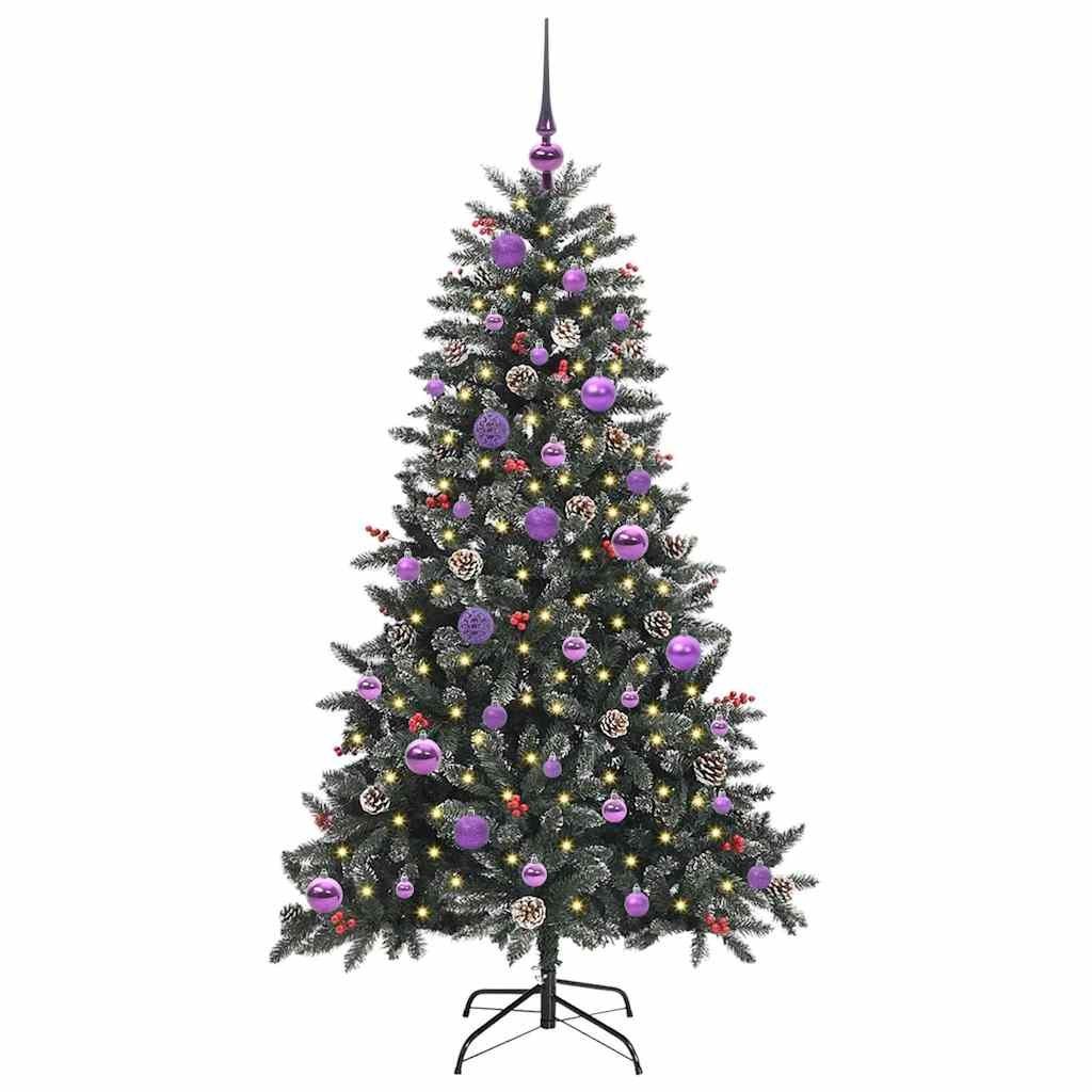 Sztuczna choinka Zielony 150 cm PVC, plastik i stal