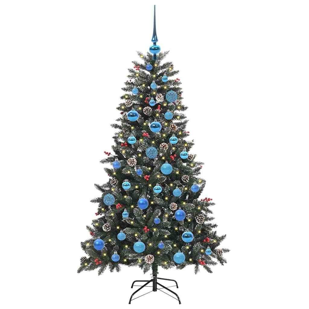 Sztuczna choinka Zielony 150 cm PVC, plastik i stal