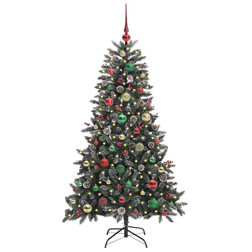Sztuczna choinka Zielony 150 cm PVC, plastik i stal