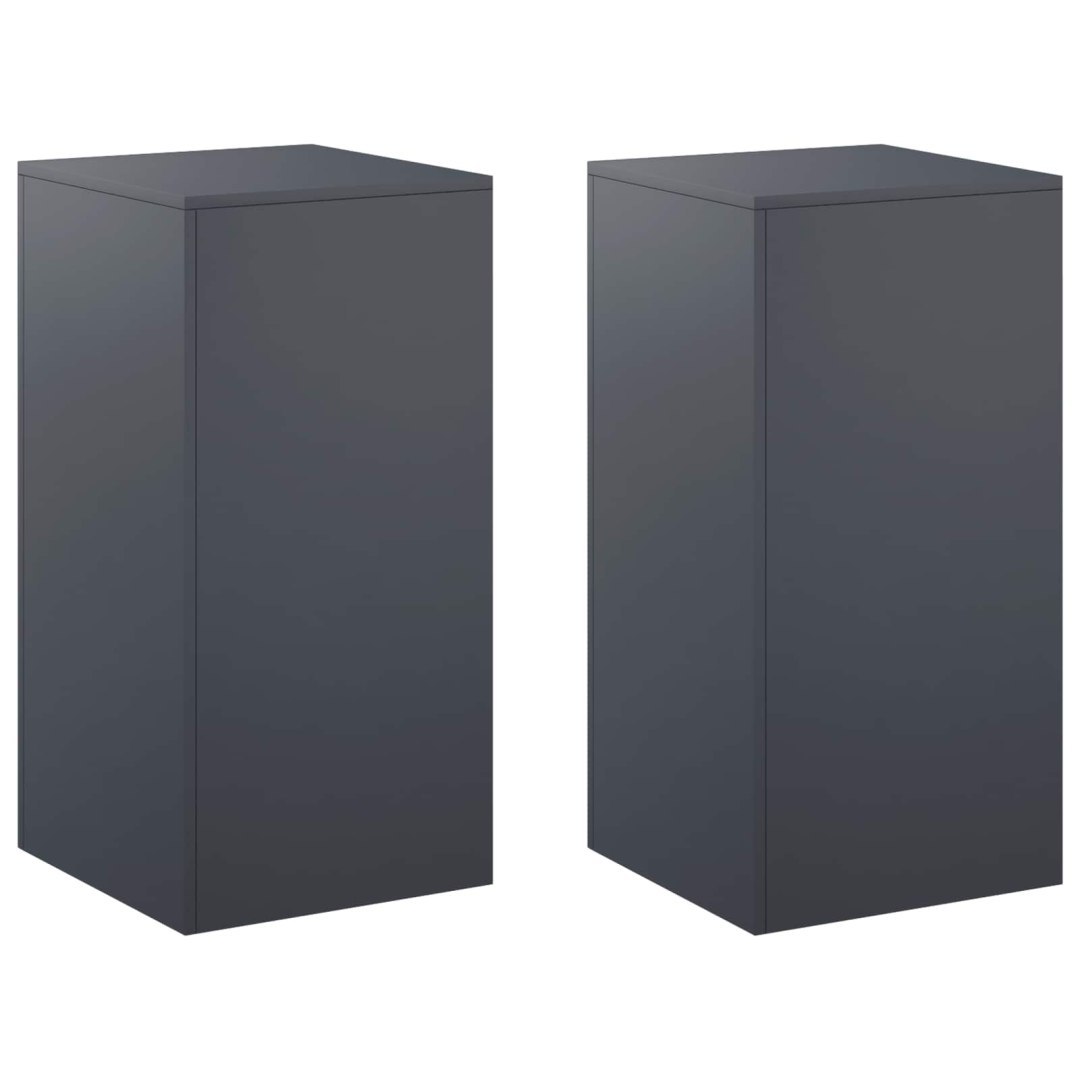 Stojak na rośliny 2 pcs antracytowy 40 x 40 x 80 cm