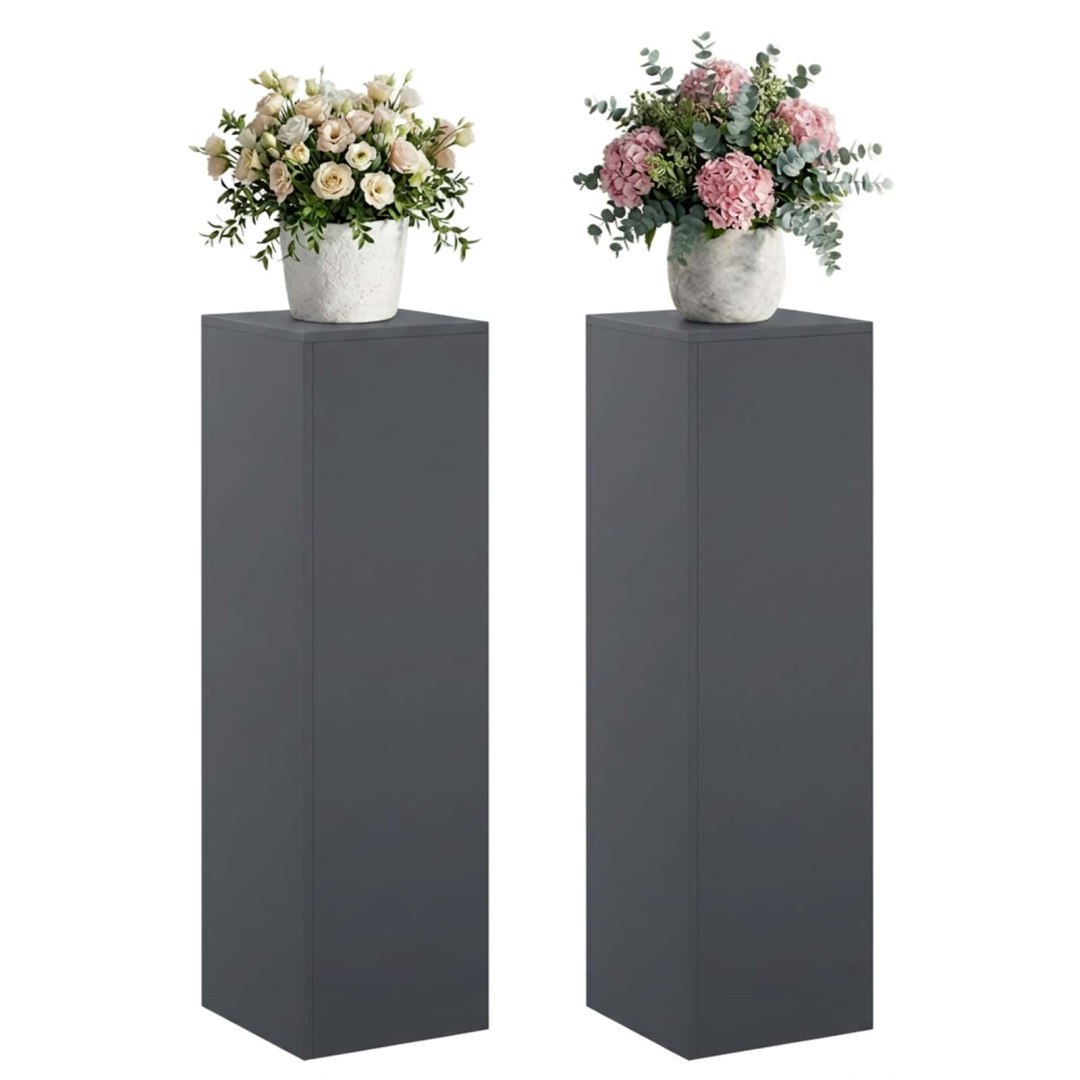 Stojak na rośliny 2 pcs antracytowy 30 x 30 x 100 cm