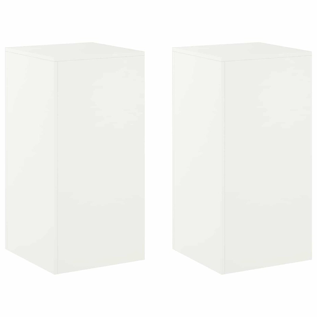 Stojak na rośliny 2 pcs Biały 40 x 40 x 80 cm Stal