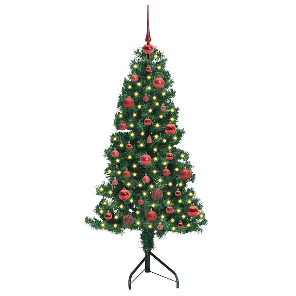 Rogowa Sztuczna Choinka z podstawą Zielony 150 cm PVC i Metal