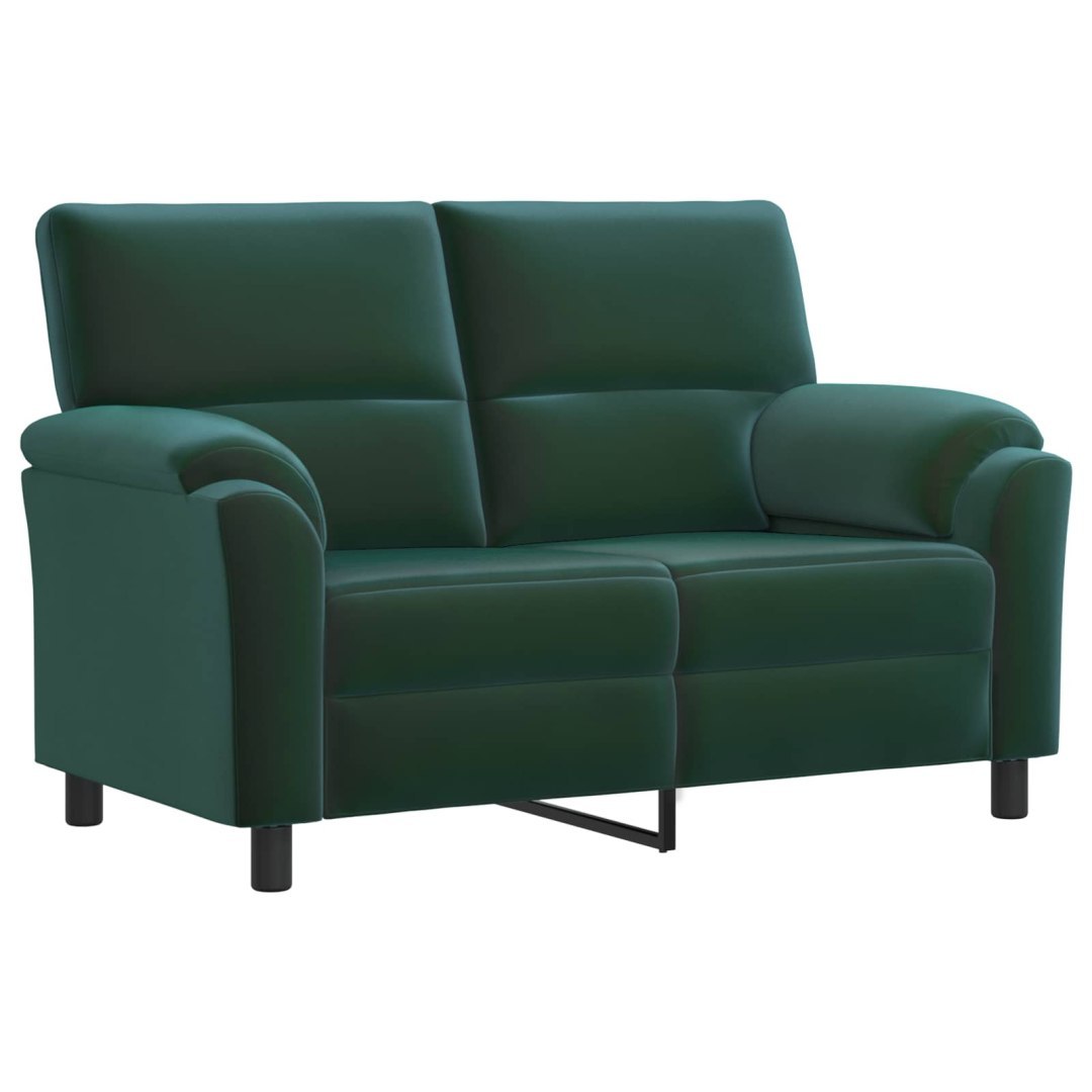 Sofa Ciemnozielony 154 x 85 x 93 cm Welur