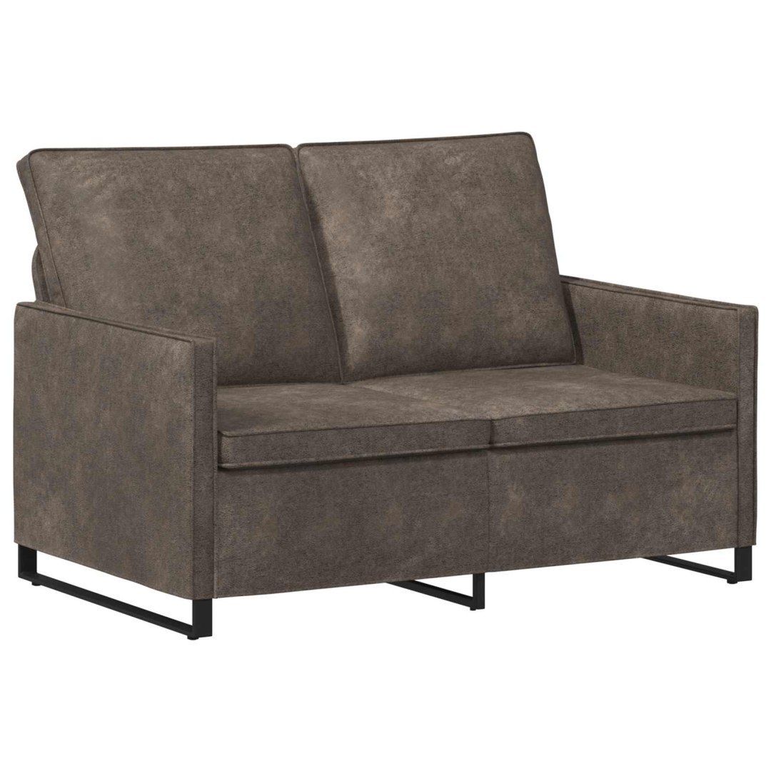 Sofa dwuosobowa ciemnoszary 130 x 81 x 82 cm