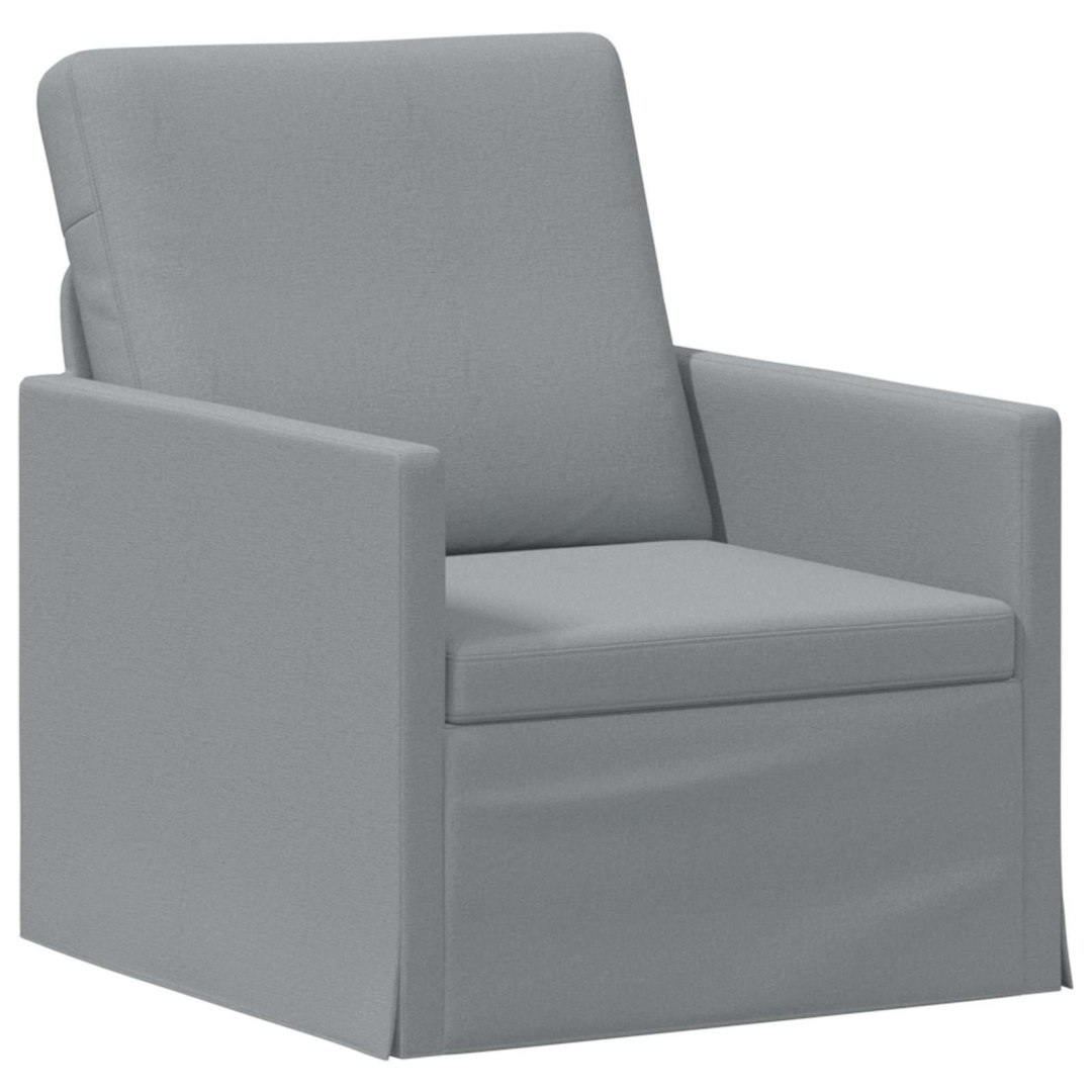 Fotel jasnoszary 70 x 81 x 82 cm tkanina