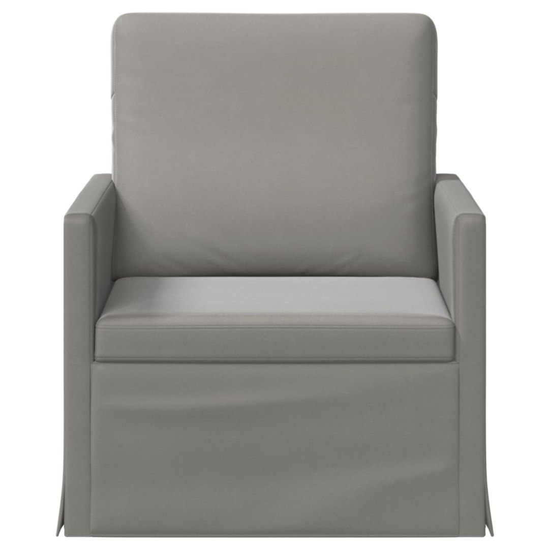 Fotel jasnoszary 70 x 81 x 82 cm Welur