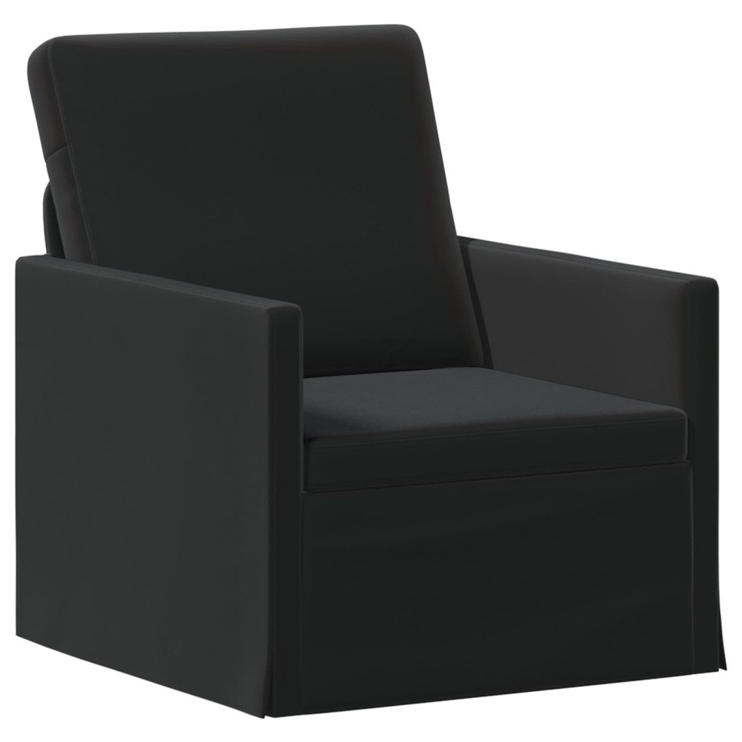 Fotel Czarny 70 x 81 x 82 cm Welur